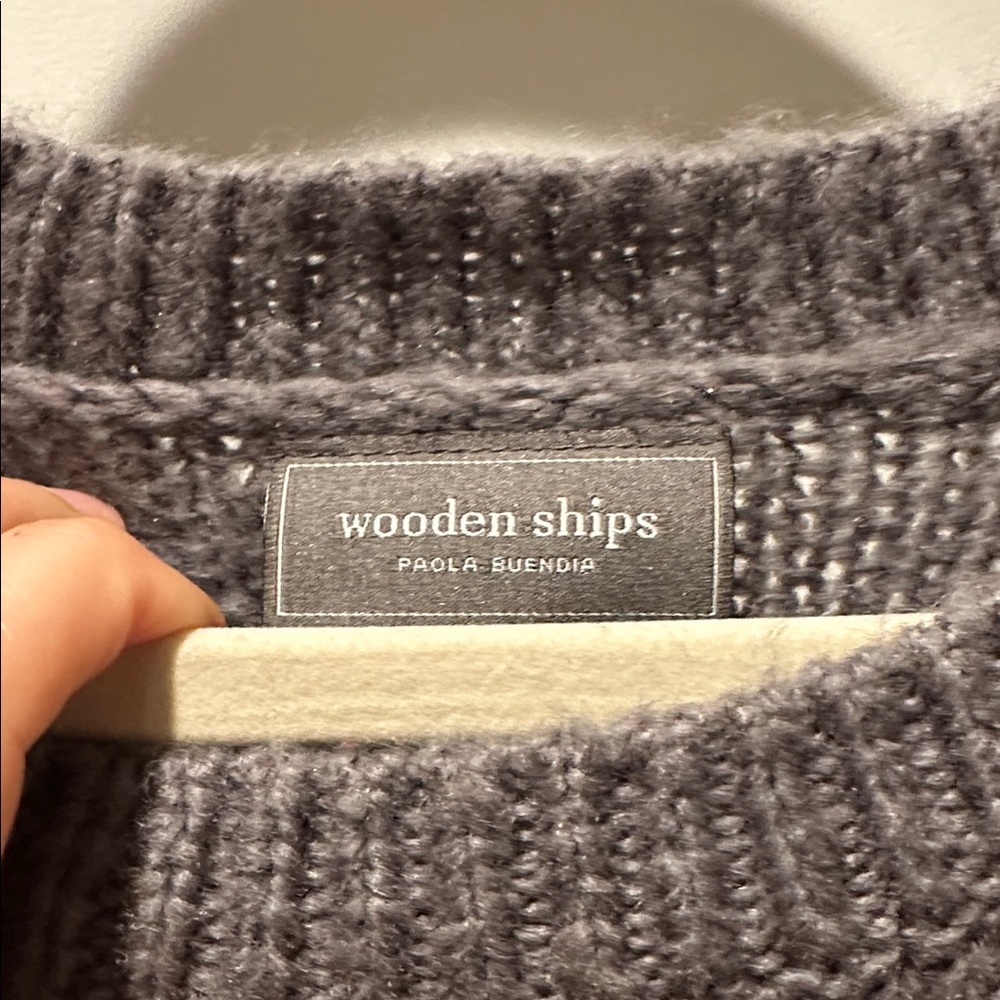 Wooden Ships Cabins and Coffee Sweater M/L - Picture 2 of 3